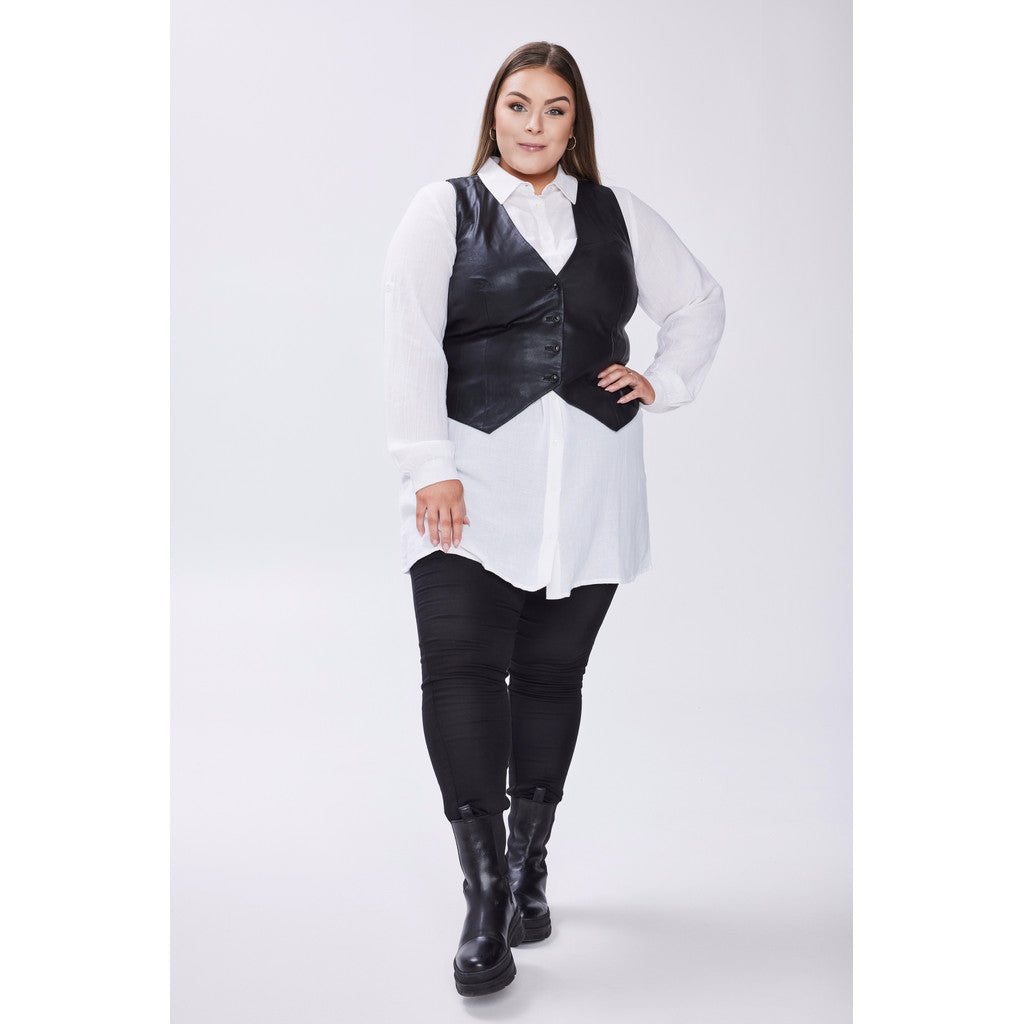 NO. 1 BY OX Lædervest - KOLLEKTIONSSALG Kjoler Sort