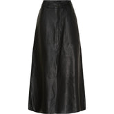 BTFCPH Lang A-shape nederdel i læder Nederdele Sort