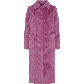 NOTYZ Lang faux fur frakke Frakker Rød