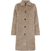 NOTYZ Lang faux fur frakke Jakker Brun