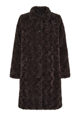 NOTYZ Lang faux fur frakke Jakker Brun