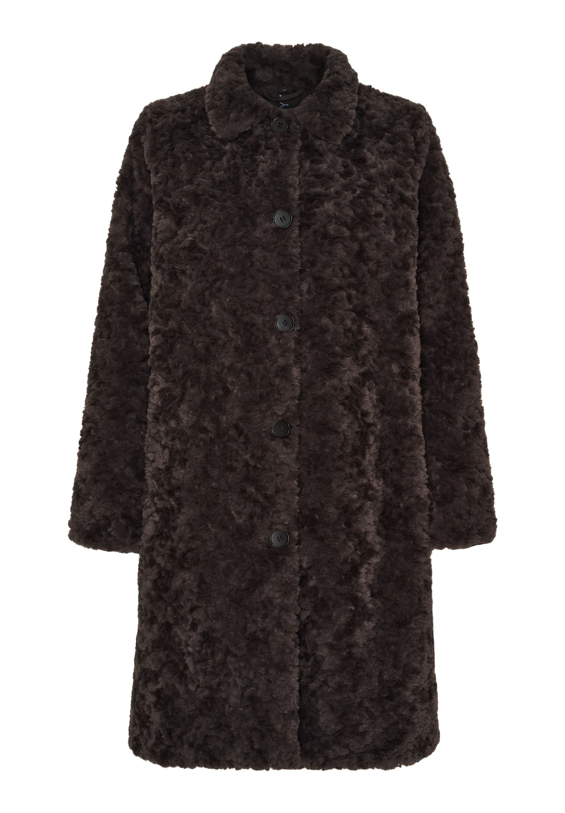 NOTYZ Lang faux fur frakke Jakker Brun