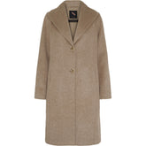 BTFCPH Lang frakke i cashmere-blanding Frakker Dark Oatmeal Melange