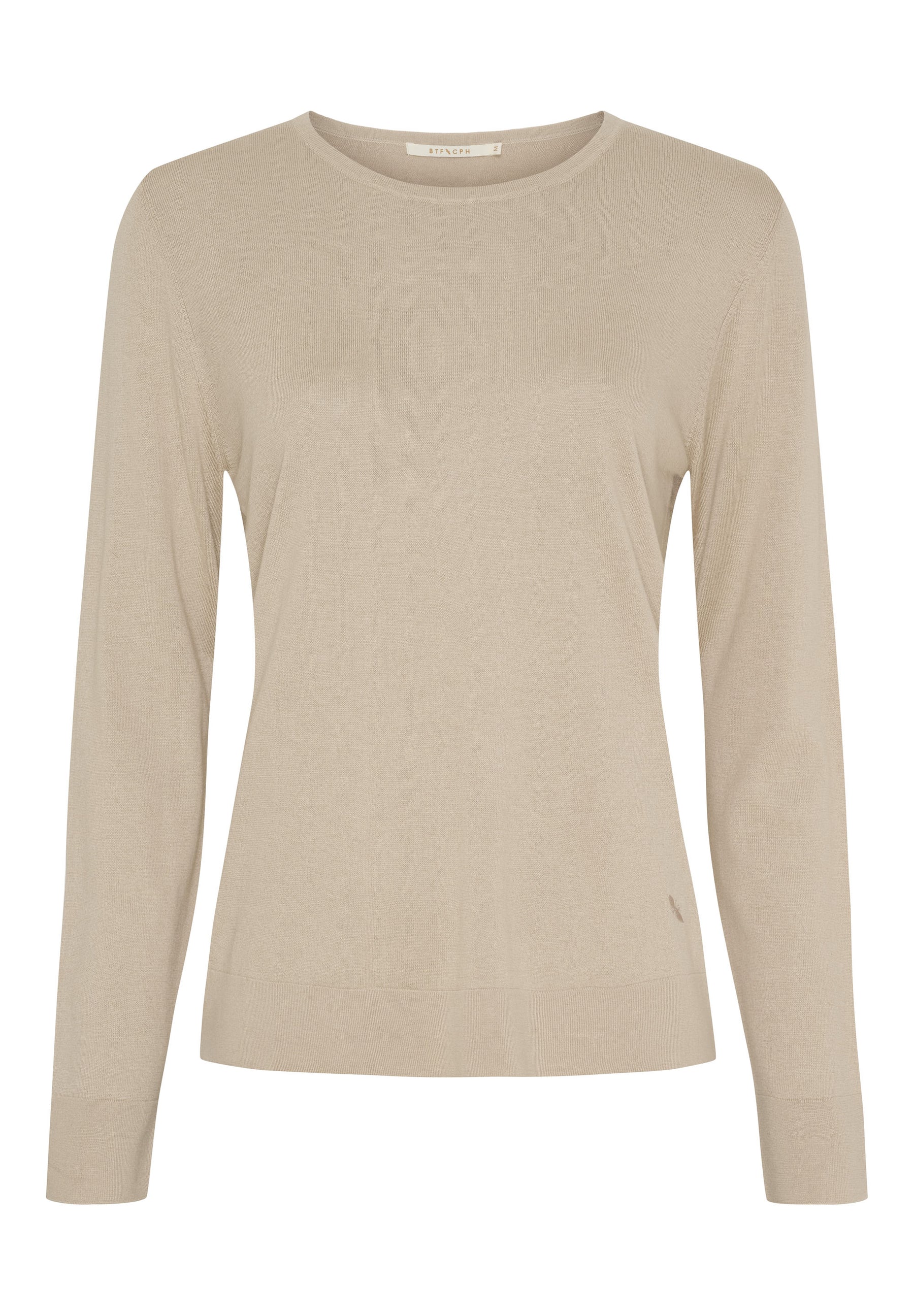 BTFCPH Langærmet top i silke og cashmere Tops Beige