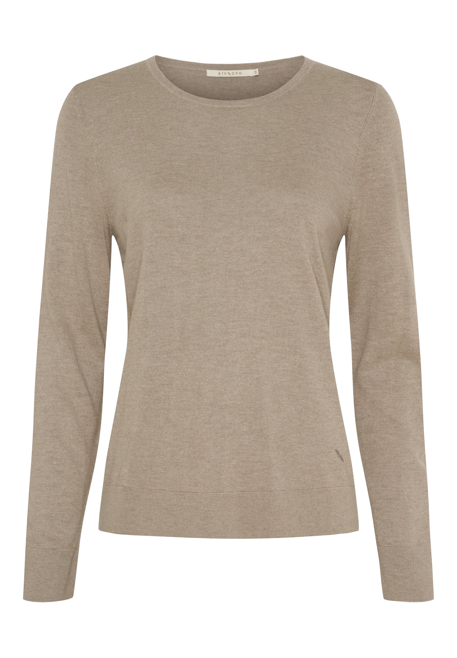 BTFCPH Langærmet top i silke og cashmere Tops Brun
