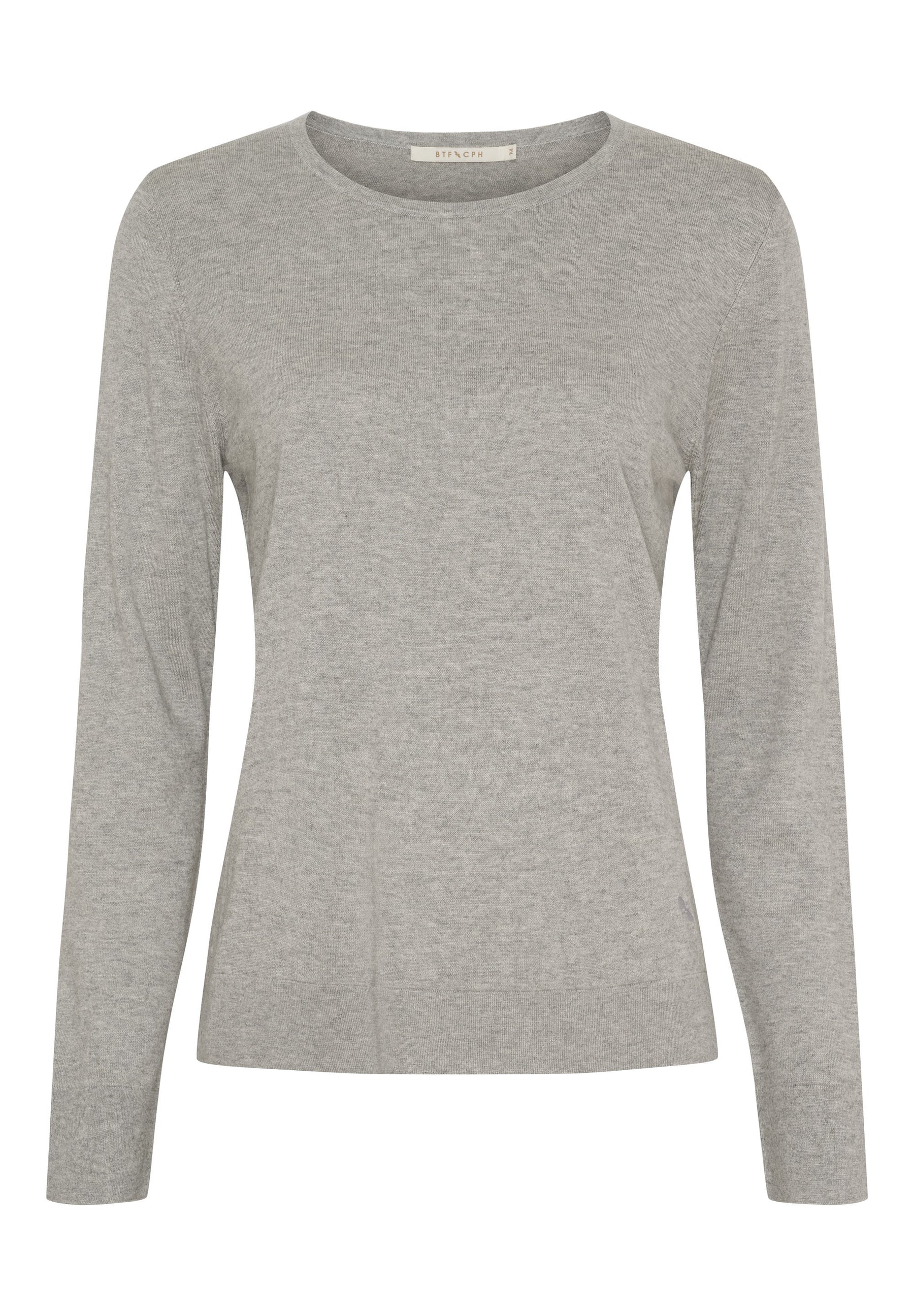 BTFCPH Langærmet top i silke og cashmere Tops Grå