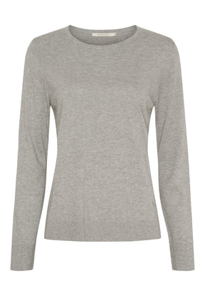 BTFCPH Langærmet top i silke og cashmere Tops Grå