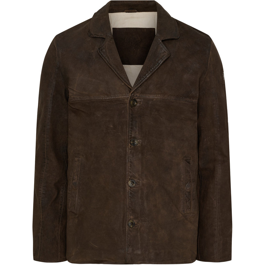 NOTYZ HIM Leather Coat Jakker Brun