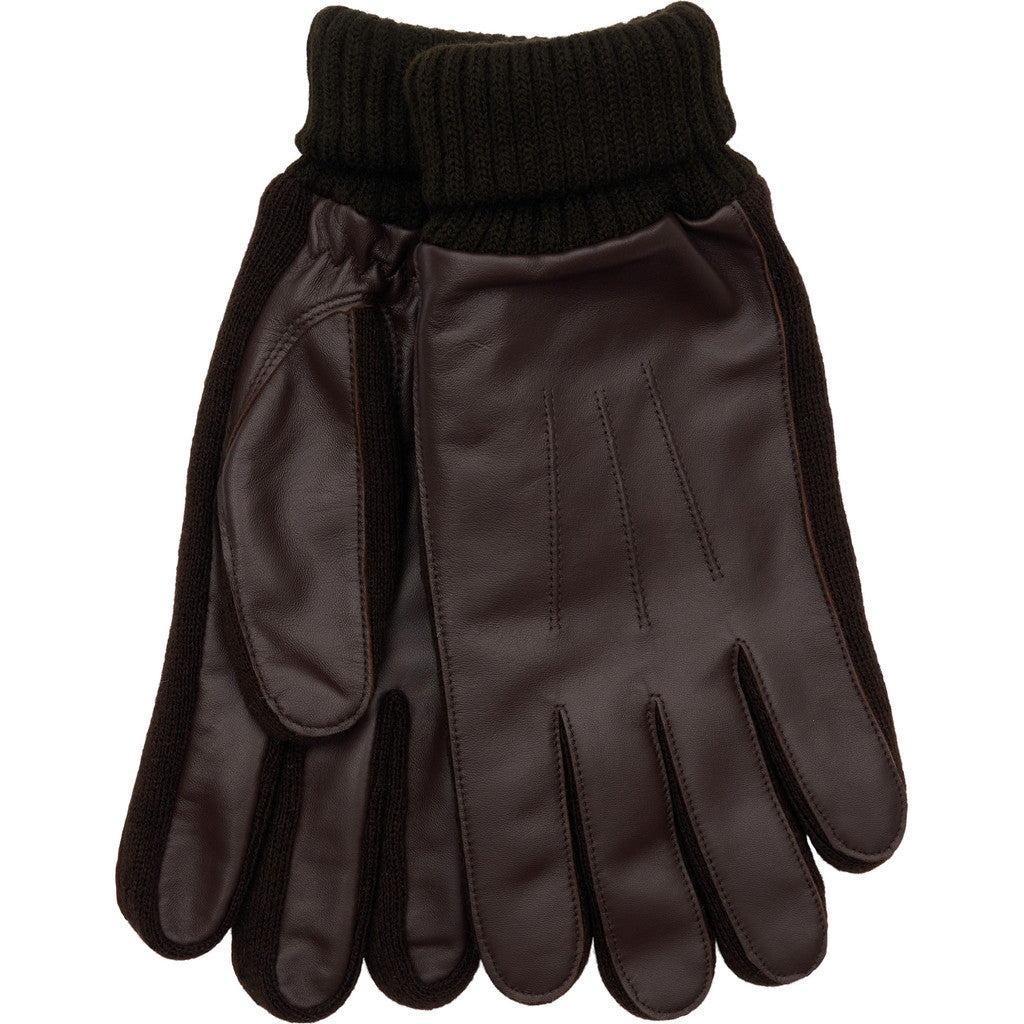 NOTYZ HIM Leather Gloves w. Wool Cuff Handsker Brun