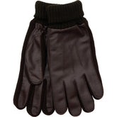 NOTYZ HIM Leather Gloves w. Wool Cuff Handsker Brun