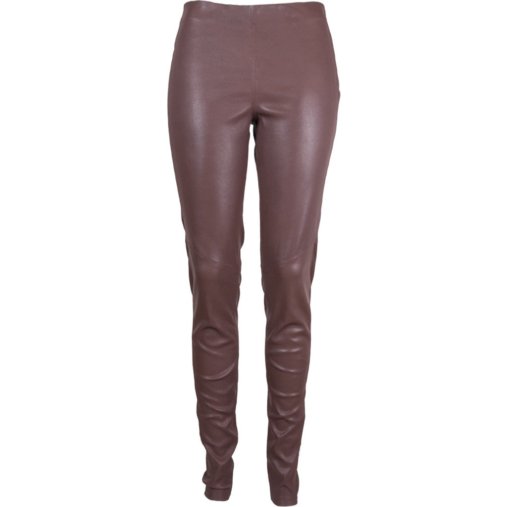 Stocklots läderleggings Leggings Brun