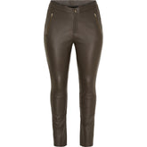 NO. 1 BY OX Leggings i læder (Str. 38 - 48) Leggings Brun