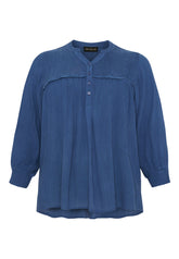 NO. 1 BY OX Let bluse med smock Bluser Blå