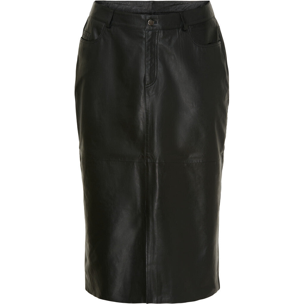 NO. 1 BY OX Long Jeans Skirt Nederdele Sort
