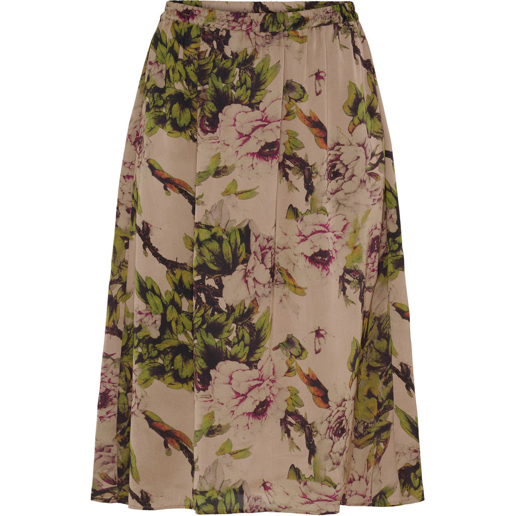 NO. 1 BY OX Nederdel med elastikkant Nederdele Sand with Flower bush print