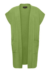 NO. 1 BY OX Long waistcoat Veste Spring Green