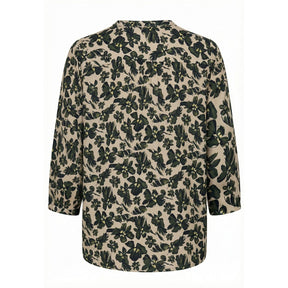 NO. 1 BY OX Loose V neck Blouse w 3/4 sleeves Bluser