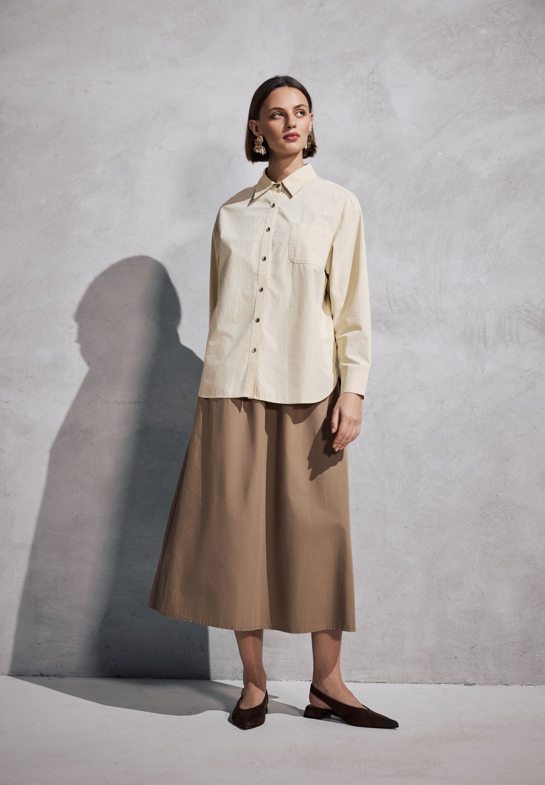 NOTYZ Maxinederdel Nederdele Beige