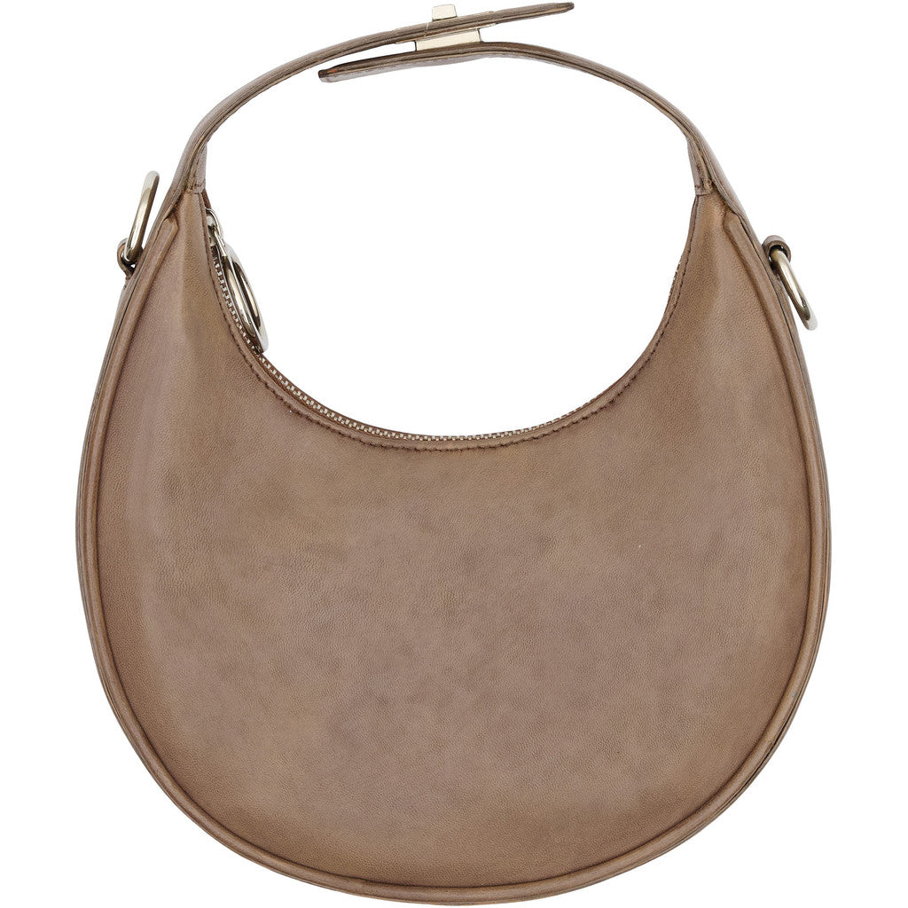 BTFCPH Mini Hobo skindtaske Tasker Mocha w. Silver acc.