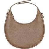 BTFCPH Mini Hobo skindtaske Tasker Mocha w. Silver acc.