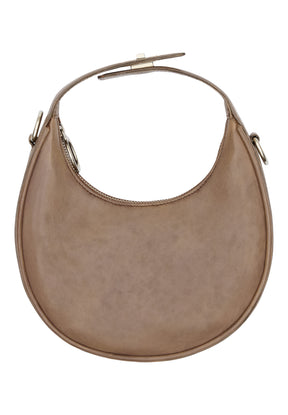 BTFCPH Mini Hobo skindtaske Tasker Mocha w. Silver acc.