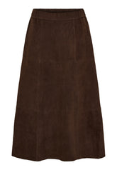 NOTYZ NOCASABLANCA Ruskind nederdel Nederdele Dark Chocolate Brown