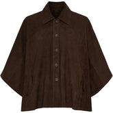 NOTYZ NOGENEVA Poncho Poncho Dark Chocolate Brown
