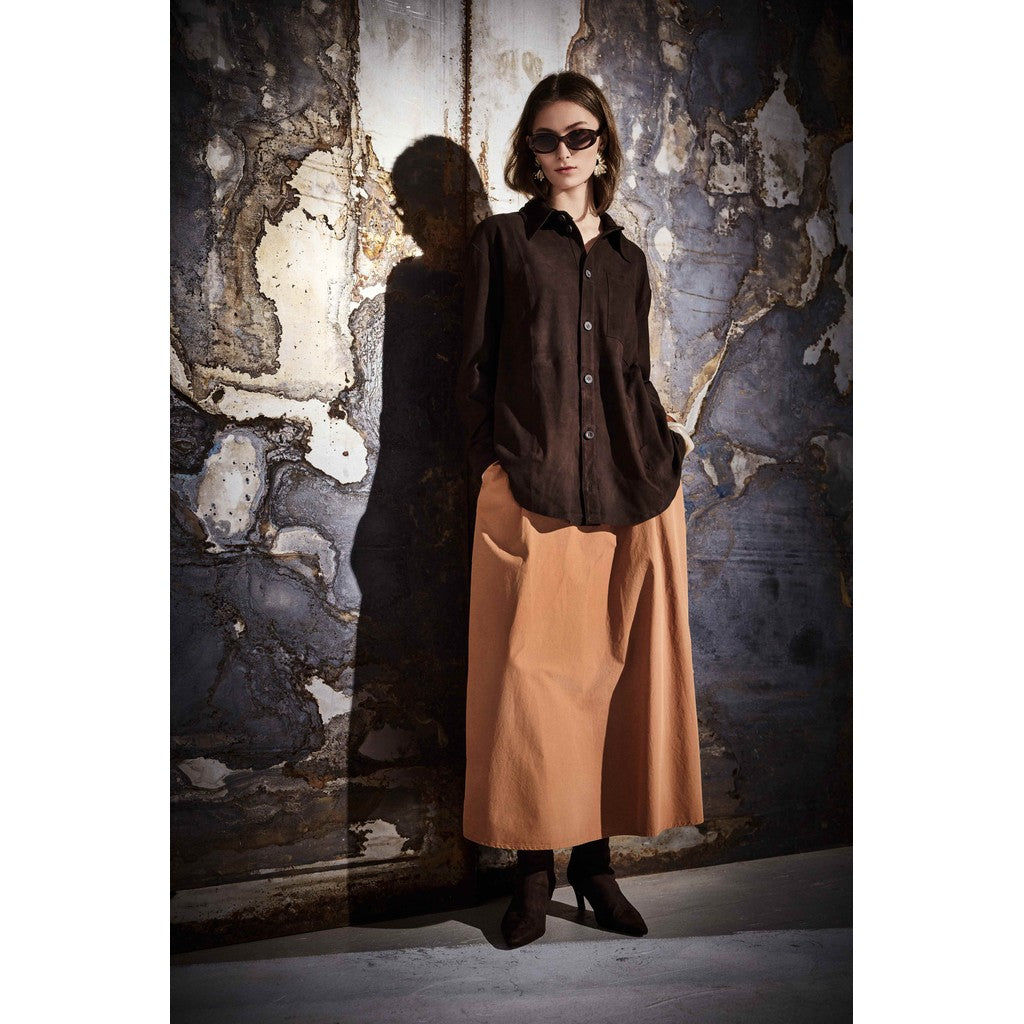 NOTYZ NOHOUSTON Shirt Skjorter Dark Chocolate Brown