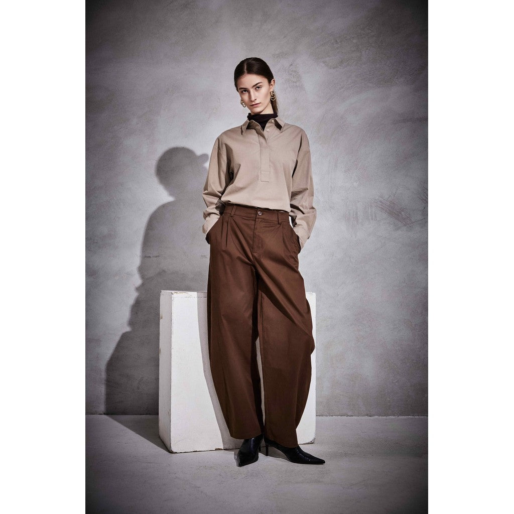 NOTYZ NOMELBOURNE Blouse Bluser Brun