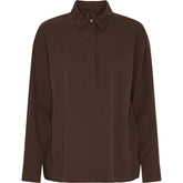 NOTYZ NOMELBOURNE Blouse Bluser Brun