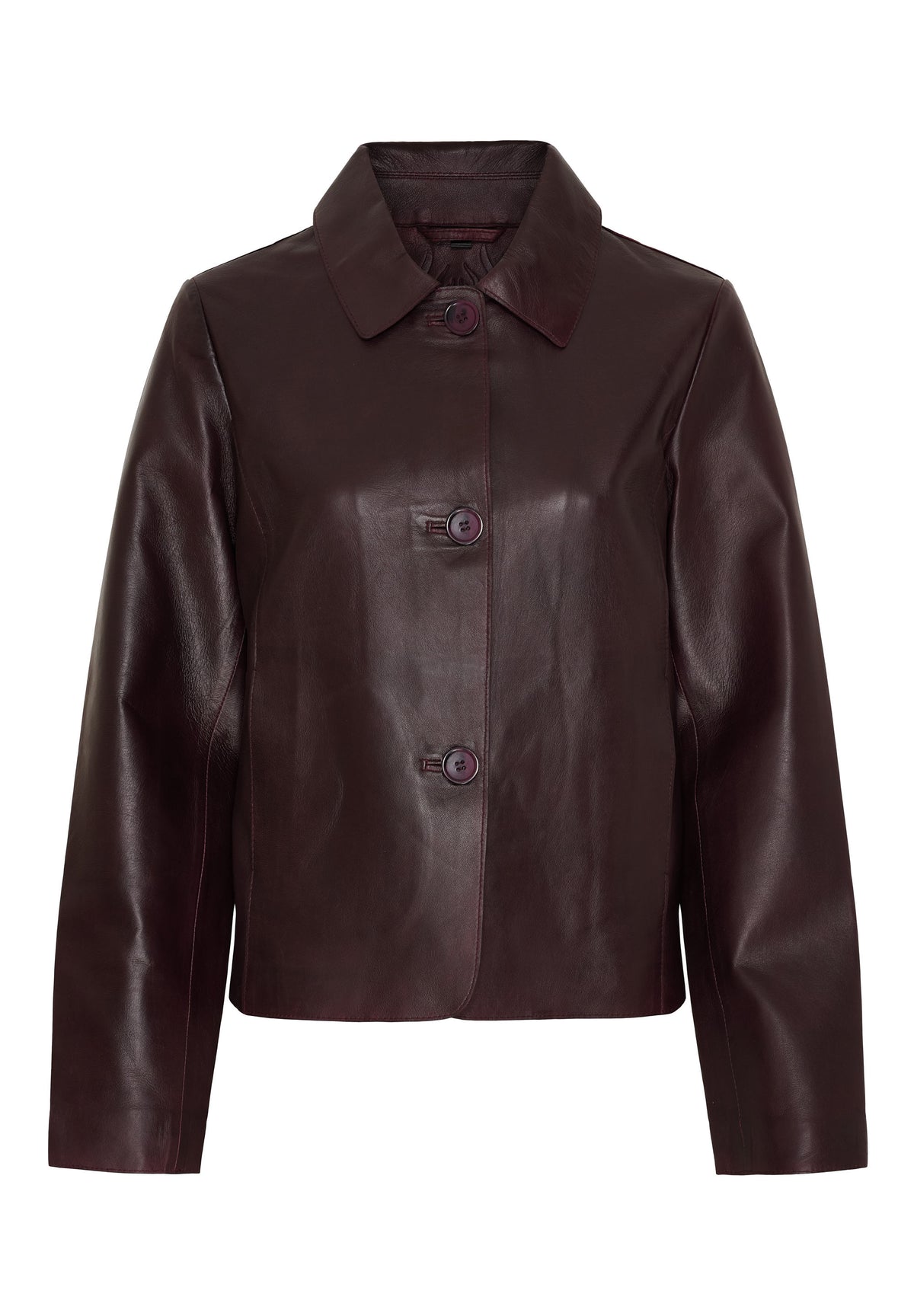 NOTYZ NOROME Læderjakke Jakker Deep Maroon