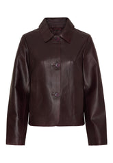 NOTYZ NOROME Læderjakke Jakker Deep Maroon