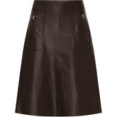 BTFCPH Nederdel med lommer Nederdele Dark Truffle w. Gunmetal acc.
