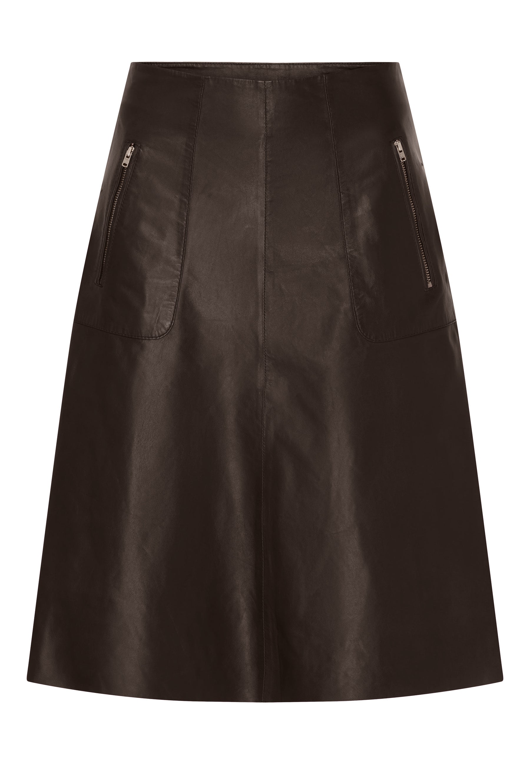 BTFCPH Nederdel med lommer Nederdele Dark Truffle w. Gunmetal acc.