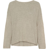 BTFCPH Eksklusiv oversized pullover i 100% cashmere Knit Beige Melange