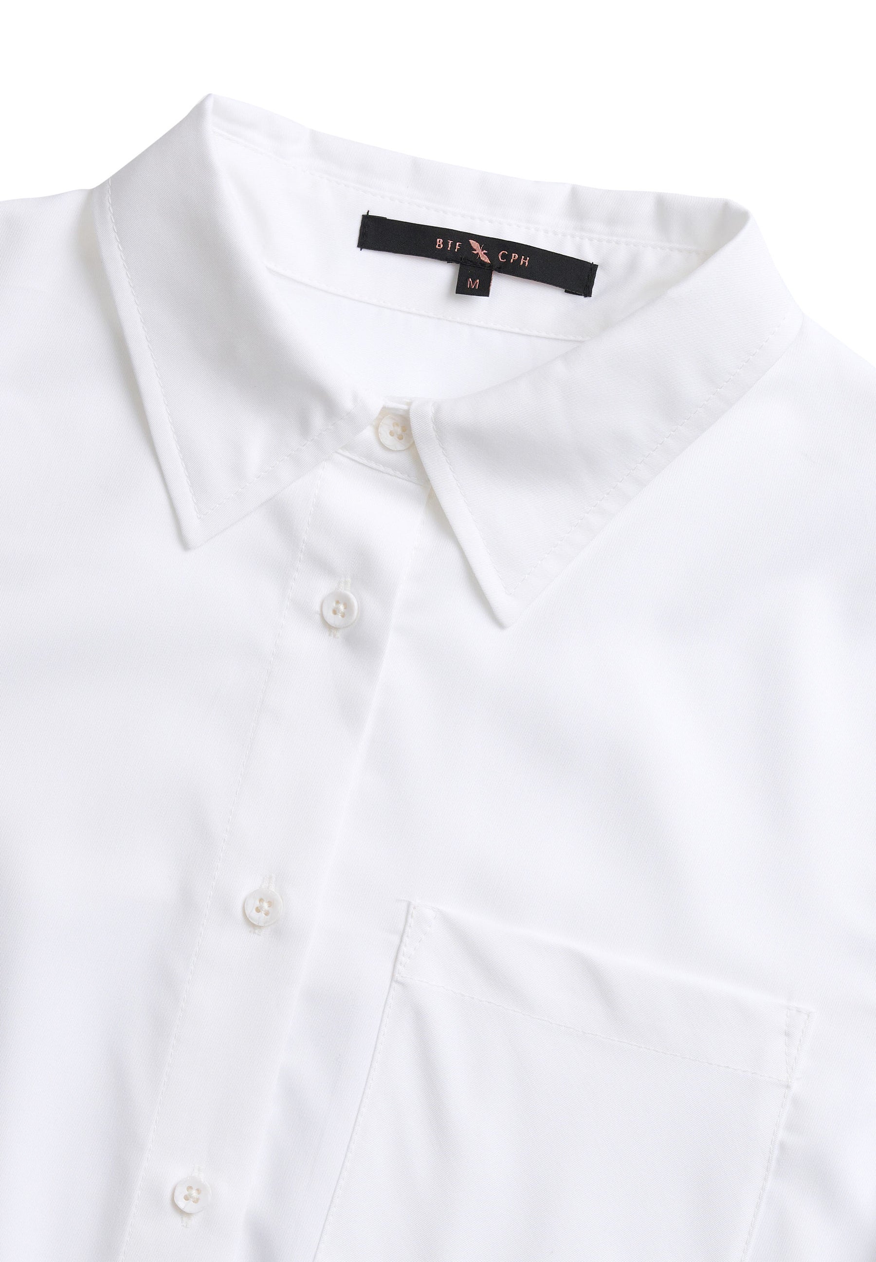 BTFCPH Oversized bambusskjorte Skjorter Hvid