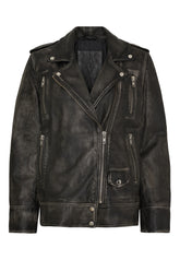 NOTYZ Oversized bikerjakke Jakker Grey w. Silver acc.