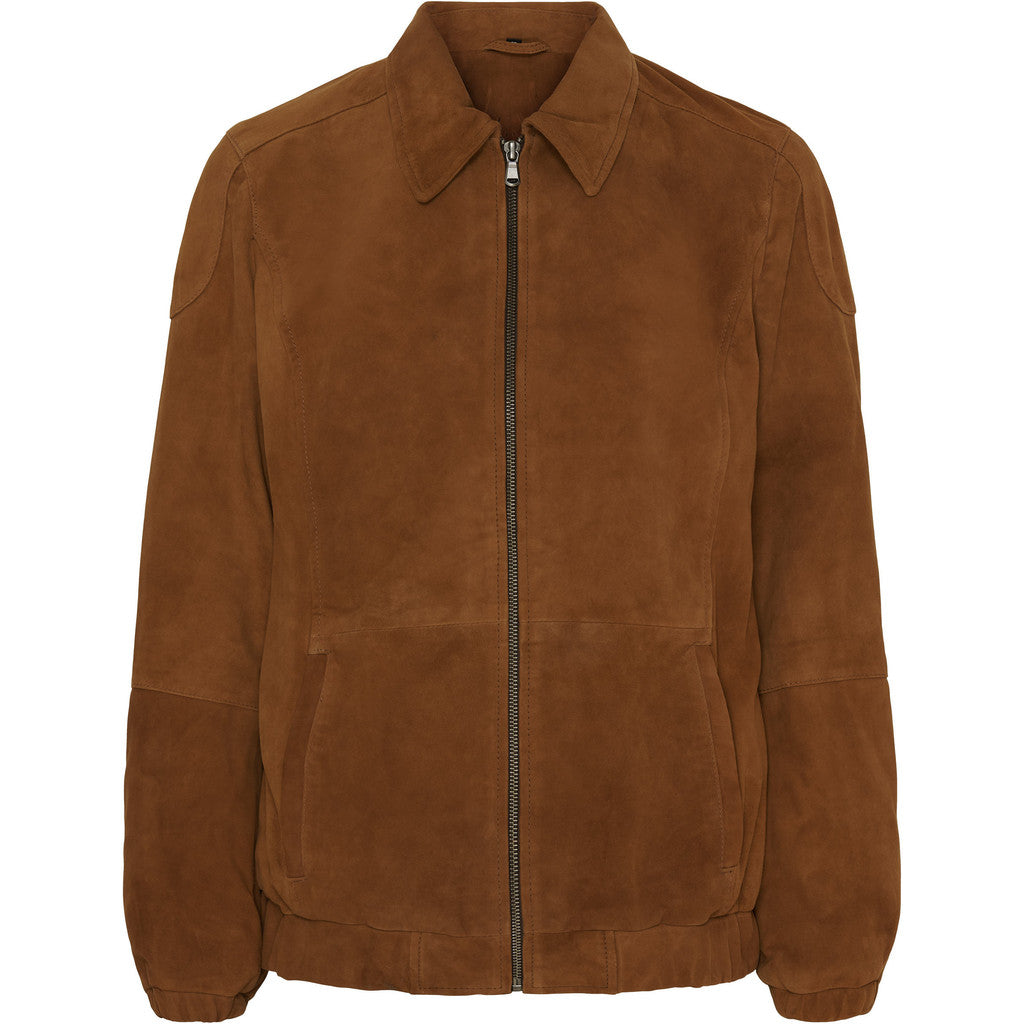 NOTYZ Oversized ruskindsjakke Jakker Brun