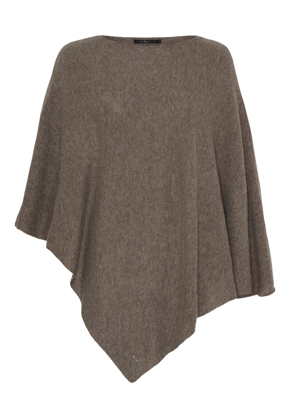 BTFCPH Poncho i cashmere blanding Poncho Ash Brown Melange