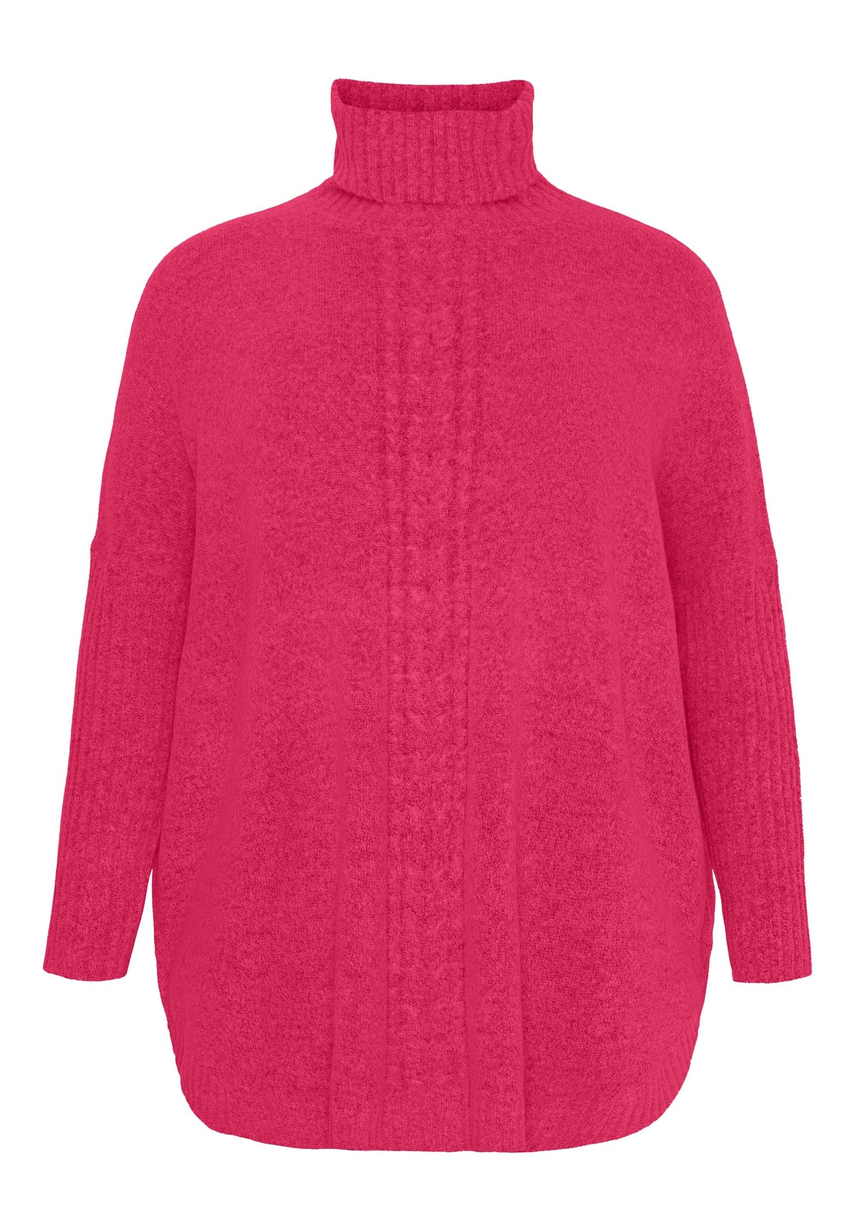 NO. 1 BY OX Poncho med polokrage Poncho Magenta Rosa