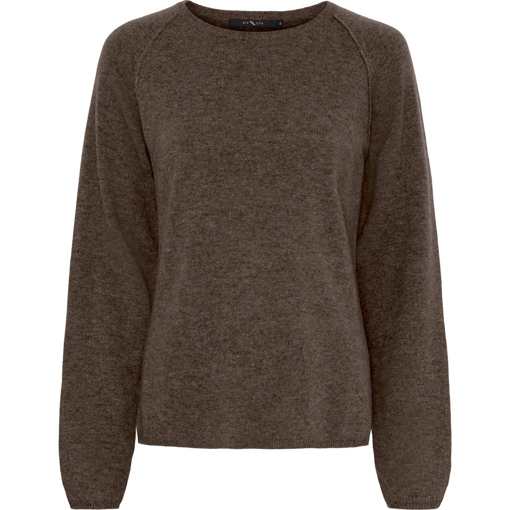 BTFCPH Pullover i cashmere blanding Pullovers Dark Brown Melange