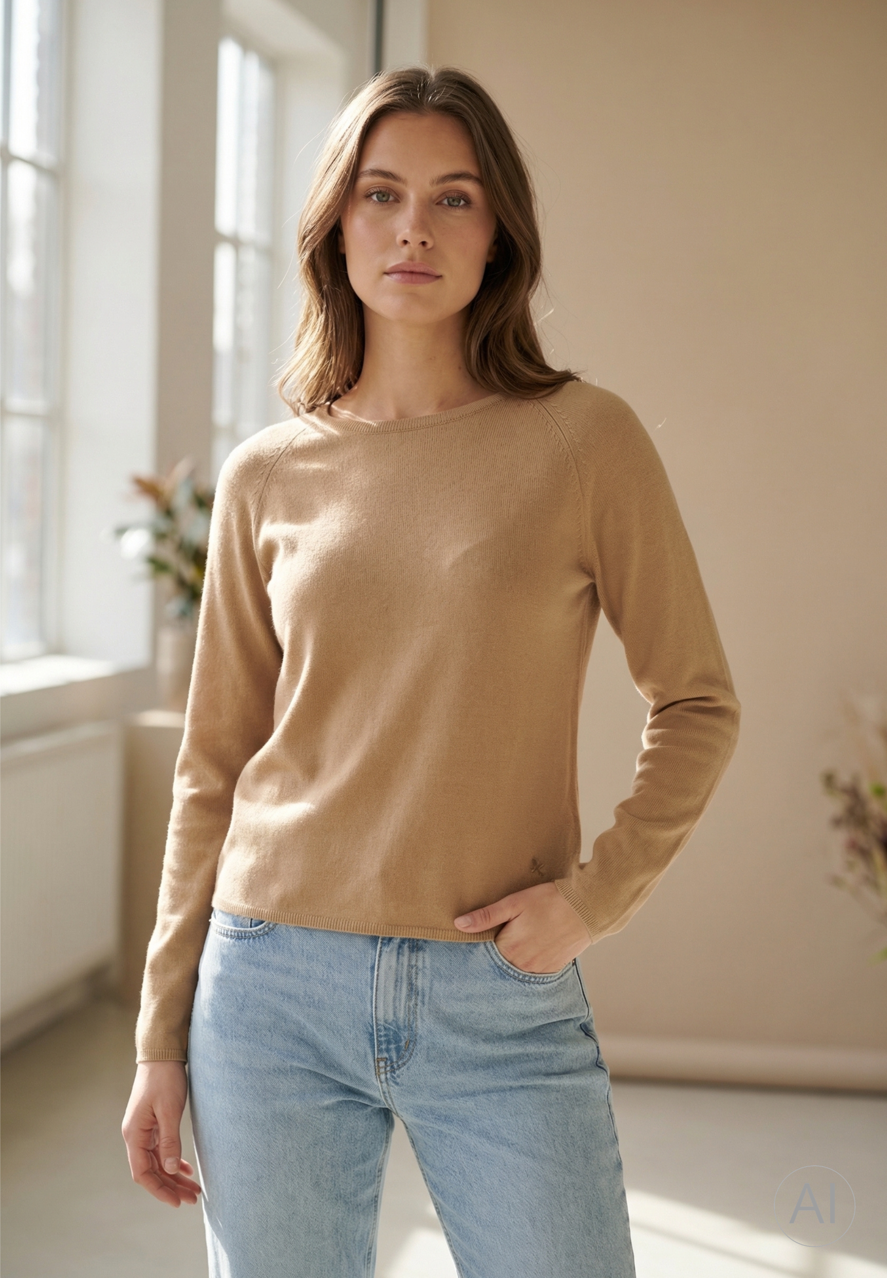 BTFCPH Pullover i cashmere blanding Pullovers Hazelnut