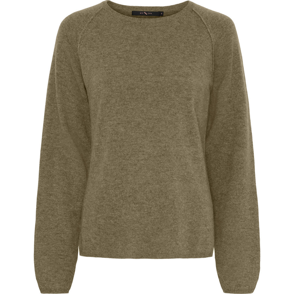 BTFCPH Pullover i cashmere blanding Pullovers Olive Brown Melange