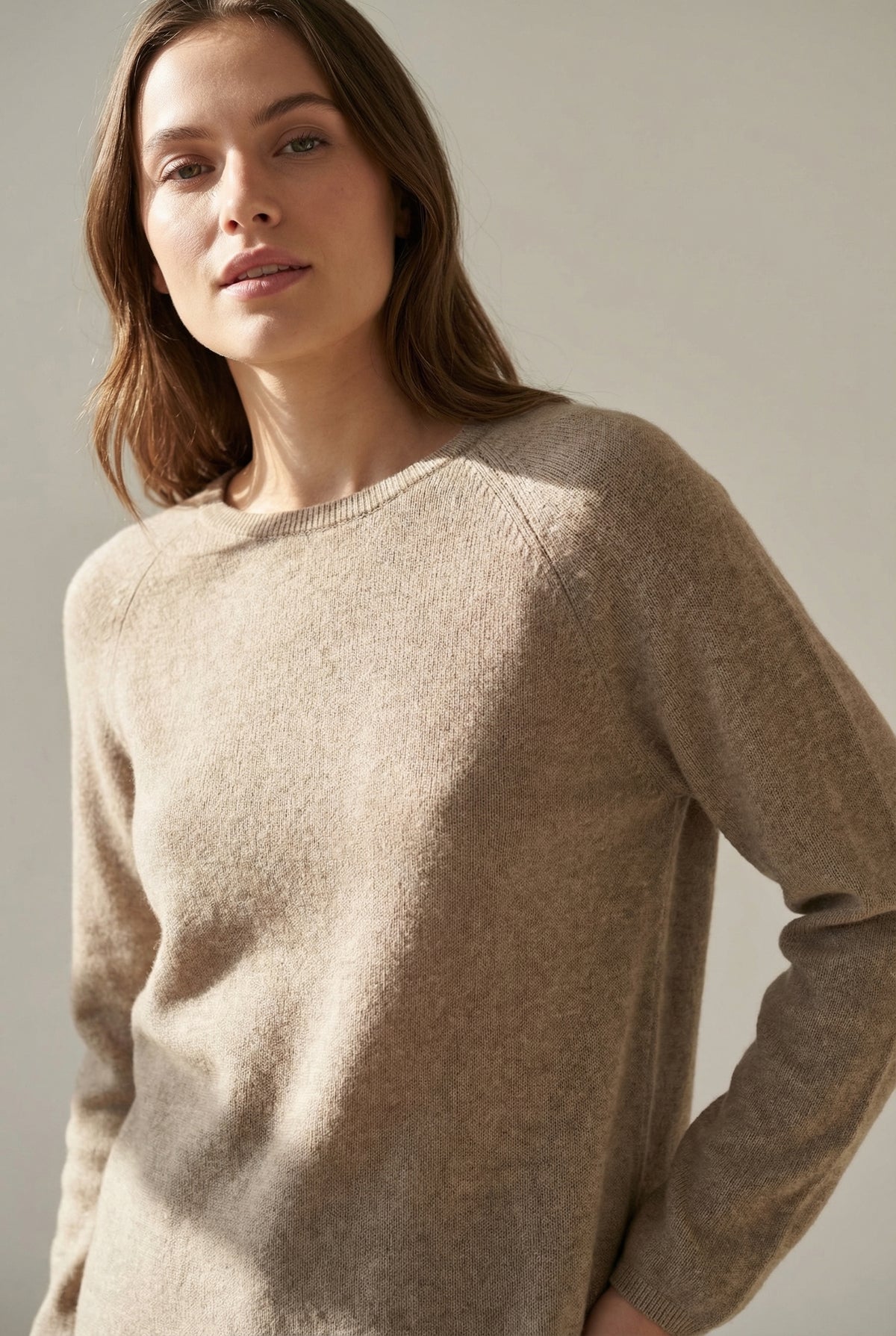 BTFCPH Pullover i cashmere blanding Pullovers Taupe Melange