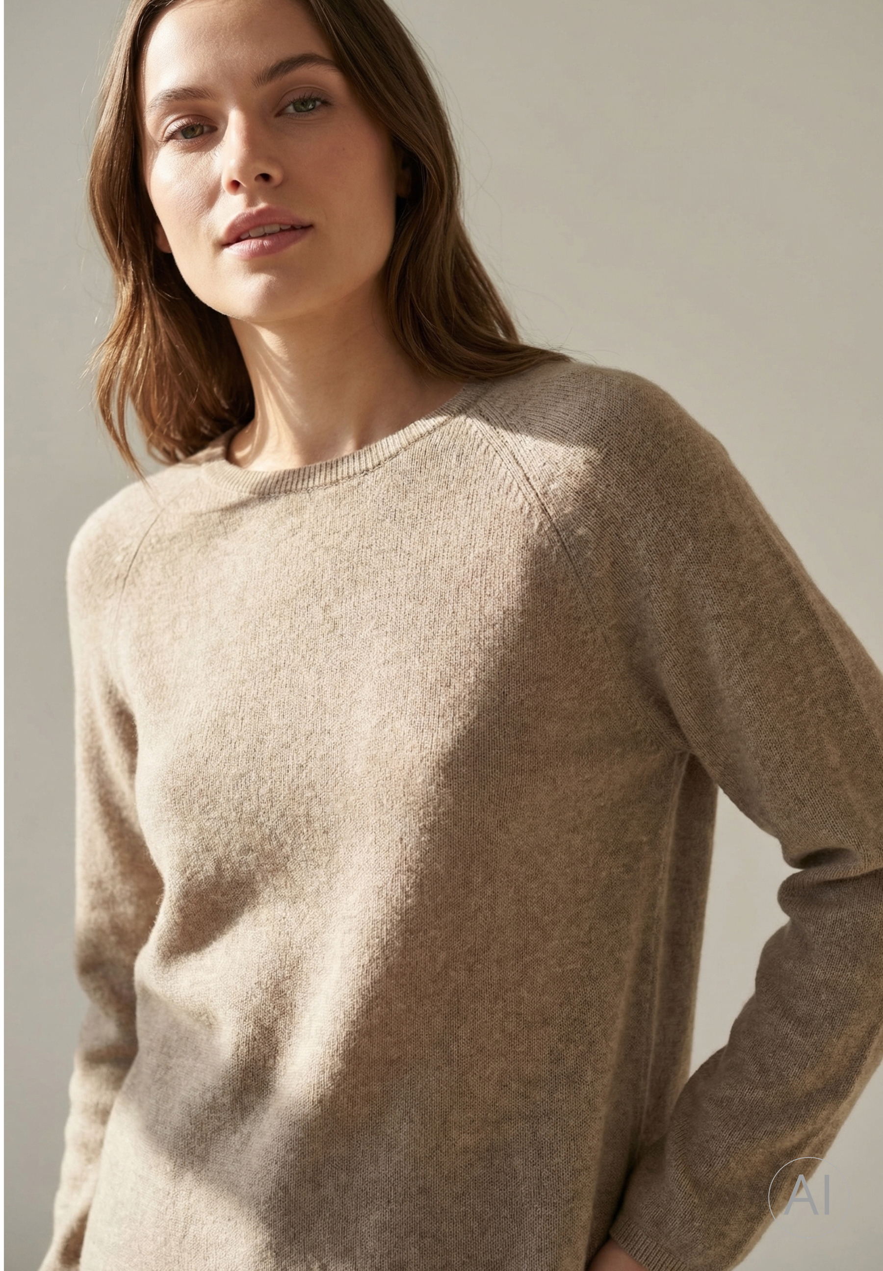 BTFCPH Pullover i cashmere blanding Pullovers Taupe Melange