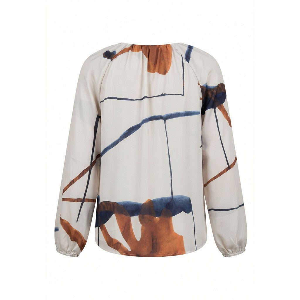 NO. 1 BY OX Raglan Blouse LS placket w buttons Bluser