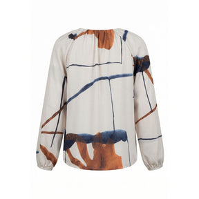 NO. 1 BY OX Raglan Blouse LS placket w buttons Bluser