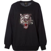 NO. 1 BY OX Sequin sweatshirt Sweat Svart