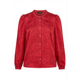 NO. 1 BY OX Shirt w long puff sleeve Skjorter Rød