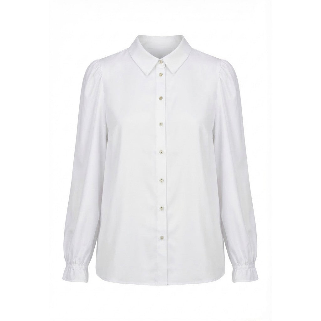 NO. 1 BY OX Shirt w long sleeves flair cuffs Skjorter Hvid
